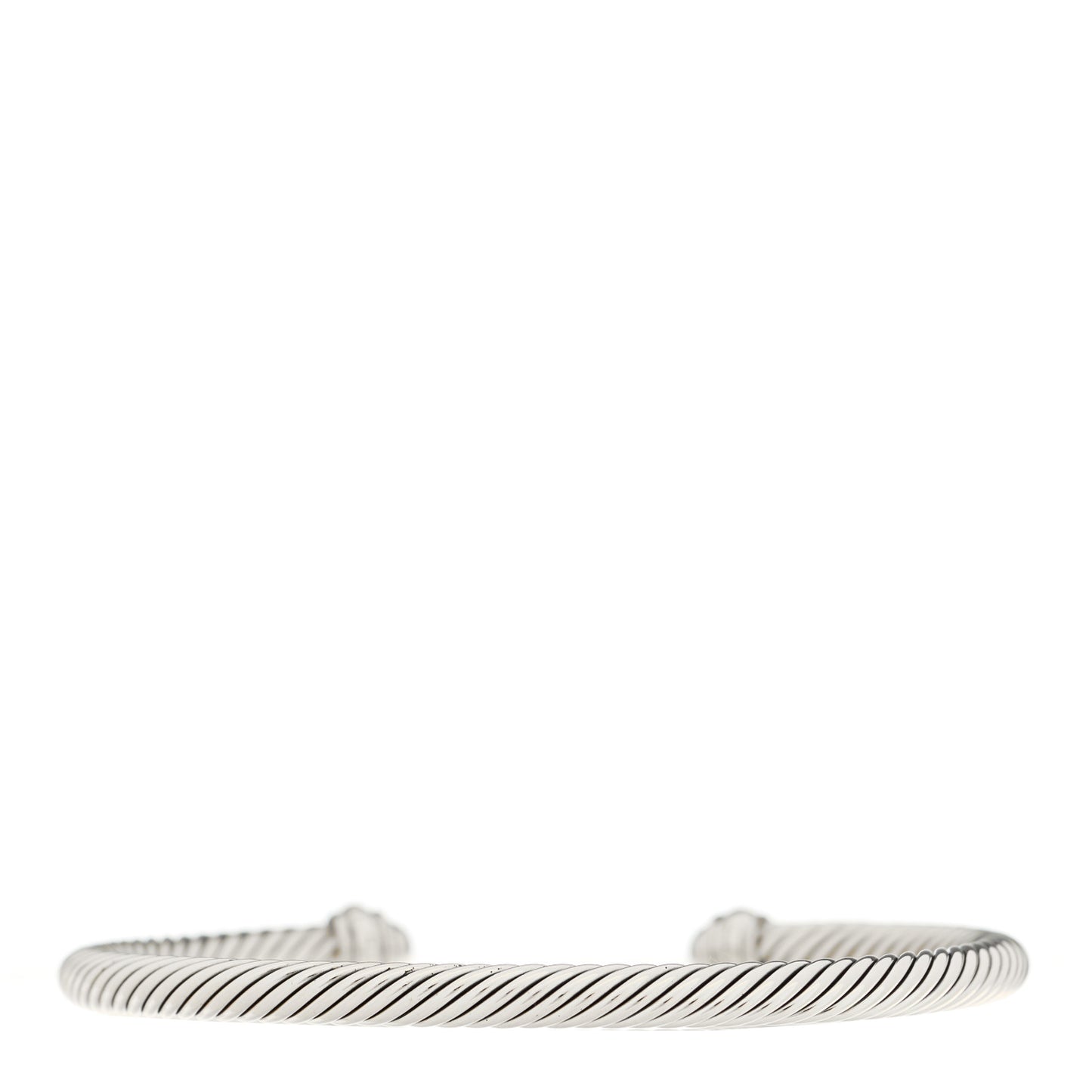 Sterling Silver 18K Yellow Gold 4mm Cable Classics Bracelet