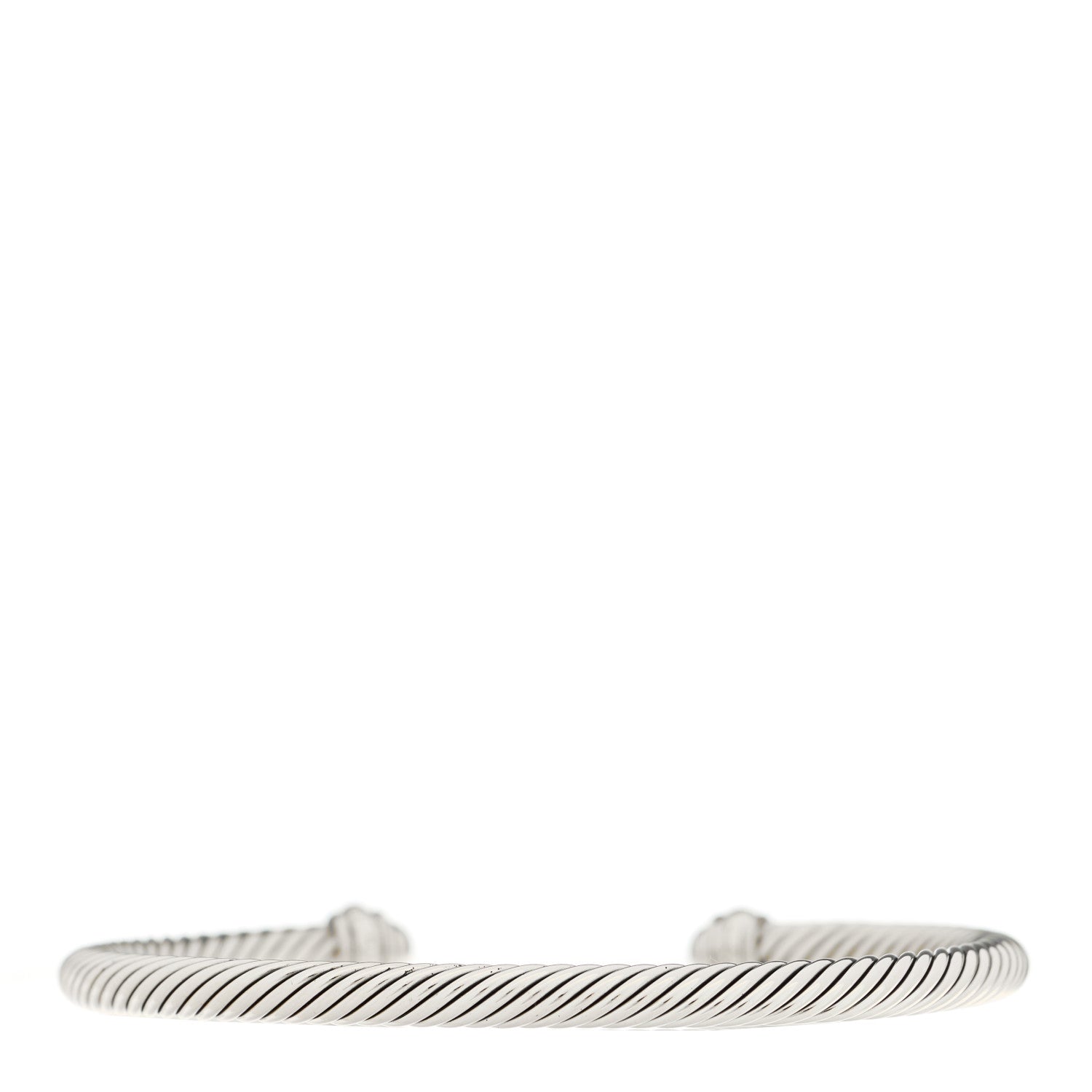 David Yurman Sterling Silver 18K Yellow Gold 4mm Cable Classics Bracelet 2 of 4