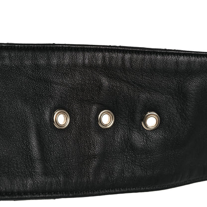 Chanel Lambskin Stitched Chain Belt Black 4 of 7