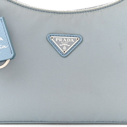 Prada Tessuto Nylon Mini Re-Edition 2000 Bag Astrale 9 of 11