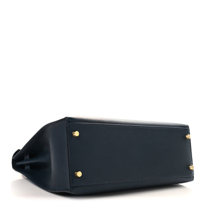 Hermes Courchevel Kelly Sellier 32 Bleu Marine 4 of 13
