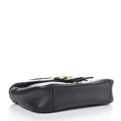 Gucci Calfskin Matelasse Mini GG Marmont Shoulder Bag Black 4 of 10