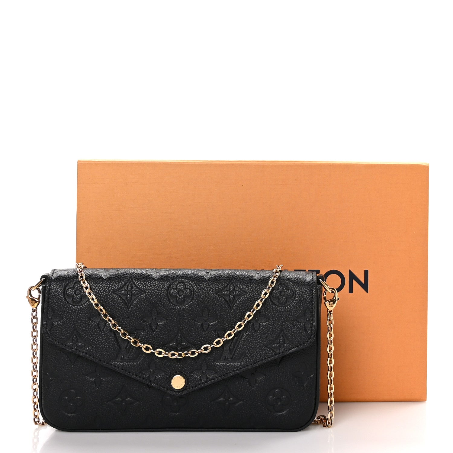 Louis Vuitton Empreinte Pochette Felicie Chain Wallet Black 11 of 11