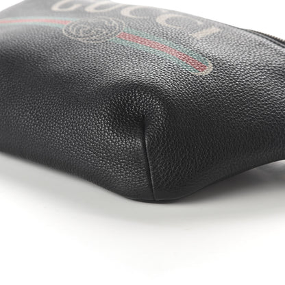 Gucci Grained Calfskin Logo Belt Bag Black 7 of 10