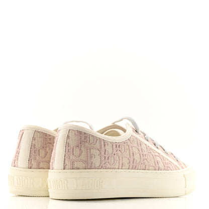 Christian Dior Canvas Oblique Walk'N'Dior Low Top Sneakers 38 Powder Nude 5 of 11