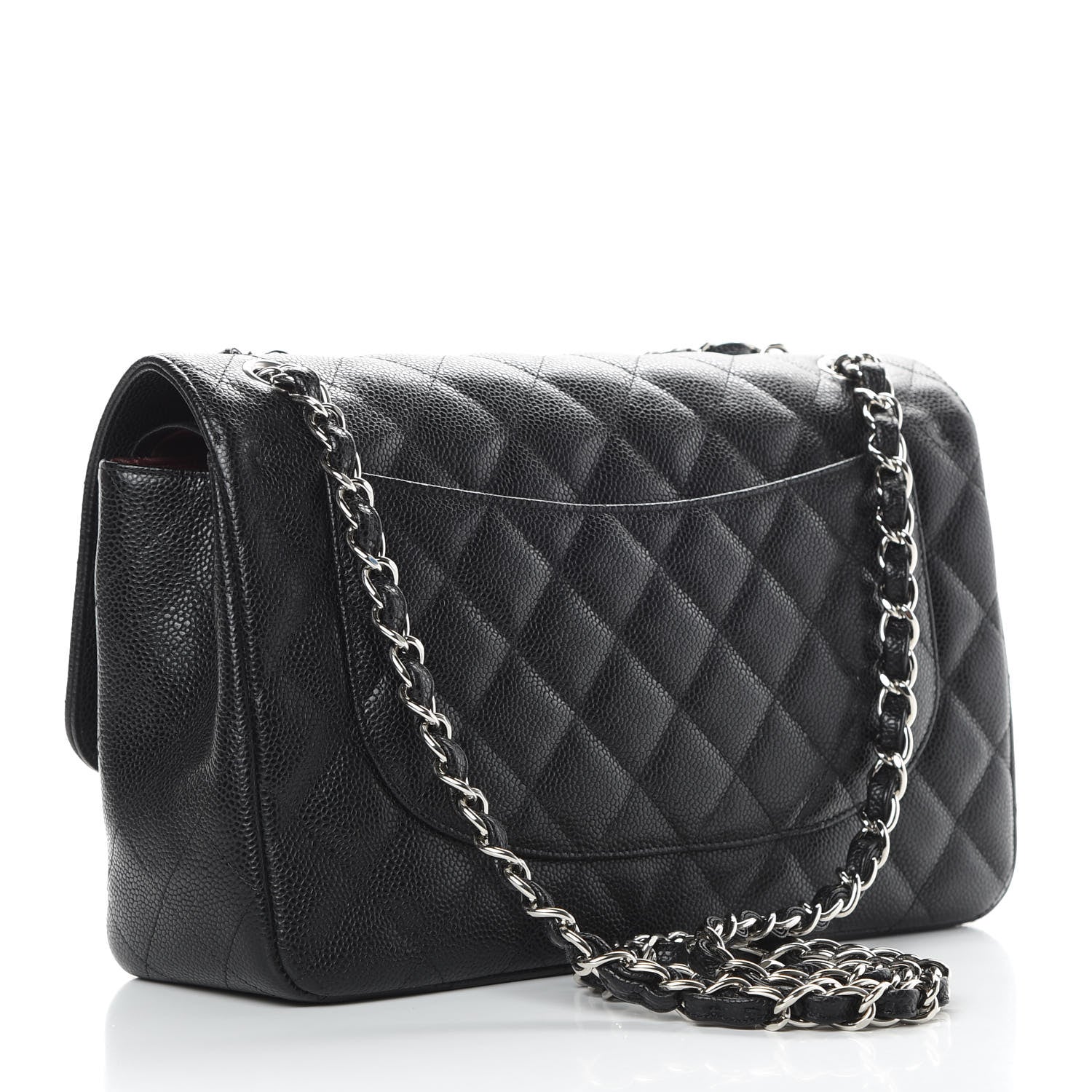 Chanel Caviar Quilted Jumbo Double Flap Black 3 of 16