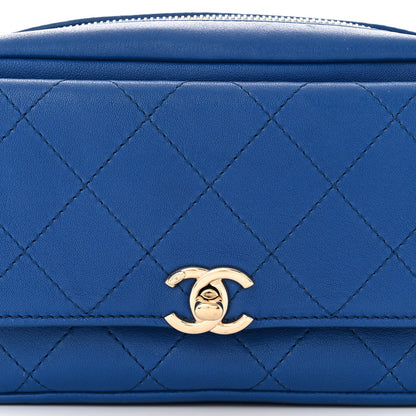 Chanel Calfskin Casual Trip Waist Bag Blue 8 of 10