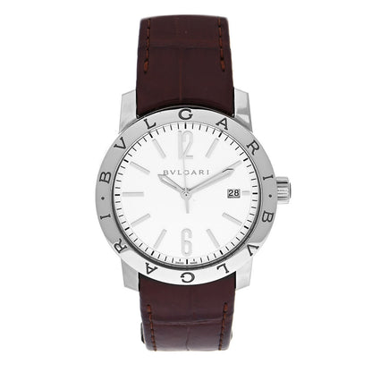 Bulgari Stainless Steel Alligator 39mm Solotempo Automatic Watch 1 of 5