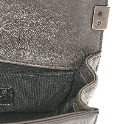 Chanel Caviar Quilted Small Chain Mail Boy Flap Grey 7 of 10