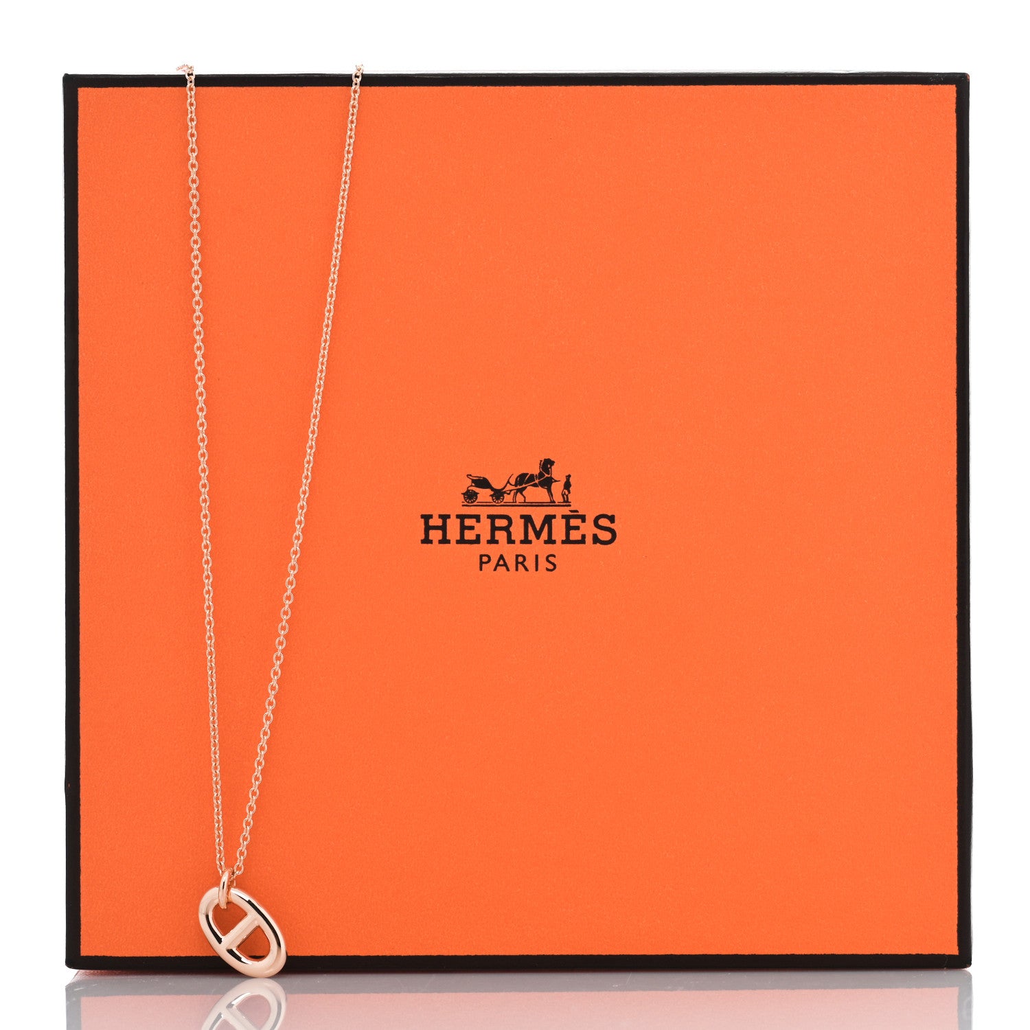 Hermes 18K Rose Gold PM Farandole Pendant Necklace 6 of 6