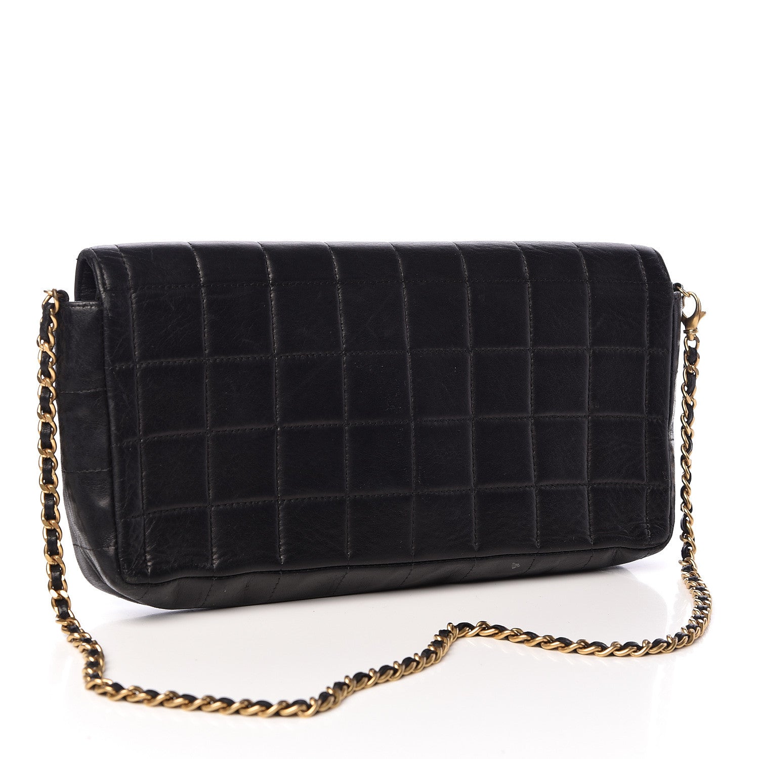 Chanel Lambskin East West Chocolate Bar Flap Black 3 of 15