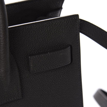 Saint Laurent Grained Calfskin Baby Sac De Jour Black 14 of 20