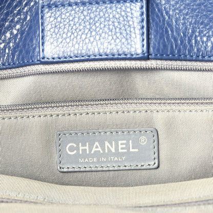 Chanel Calfskin Cerf Executive Shopper Tote Blue 7 of 10