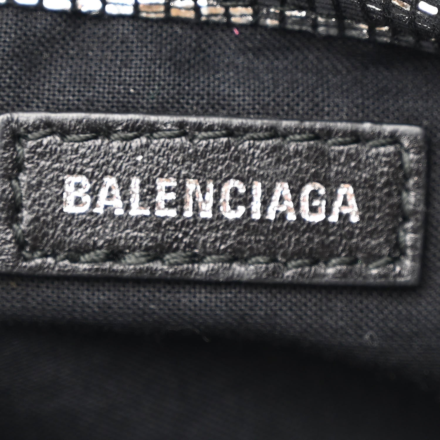 Balenciaga Metallic Calfskin Lizard Embossed Silver Metallic Edge Hardware Nano City Silver 7 of 12