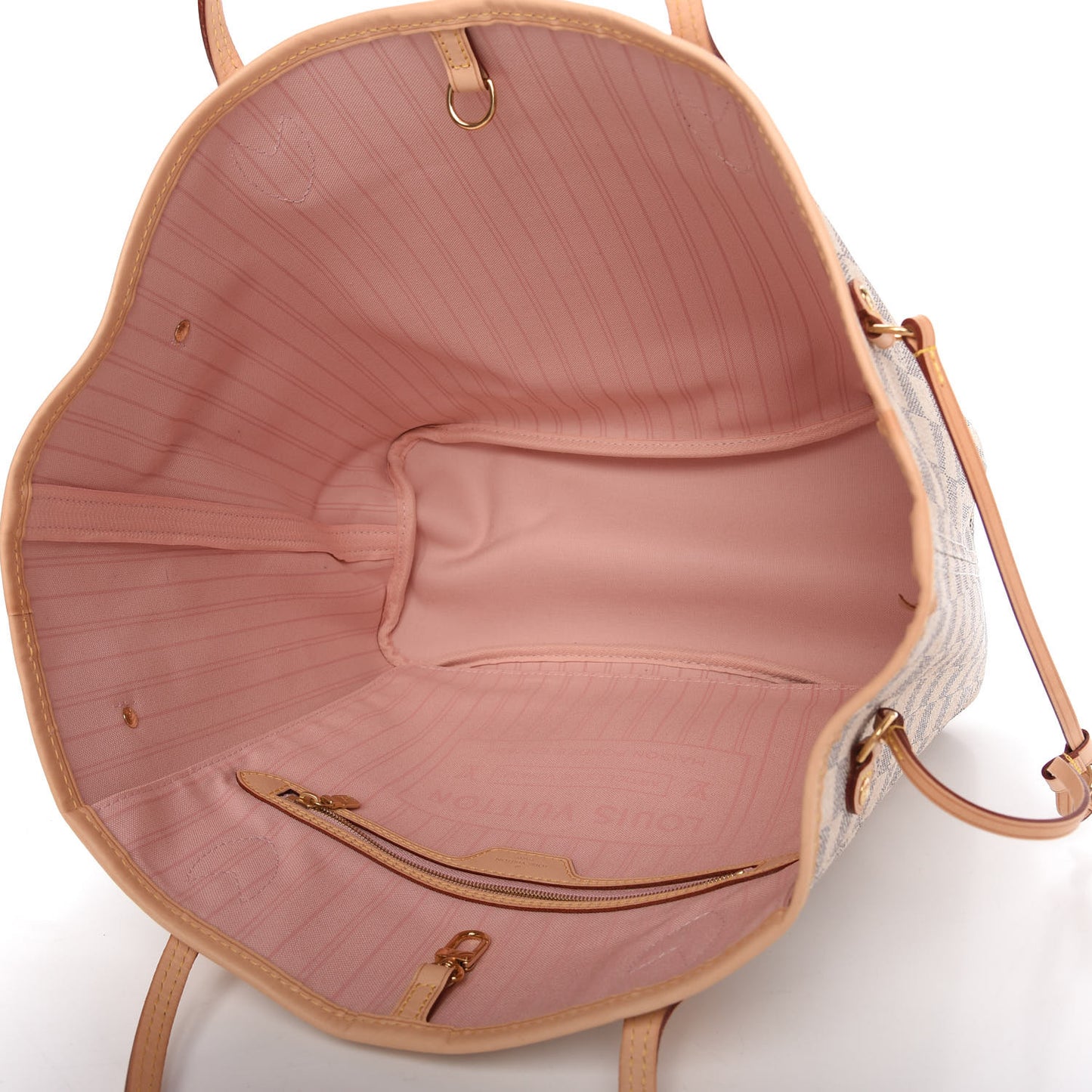 Damier Azur Neo Neverfull MM Rose Ballerine