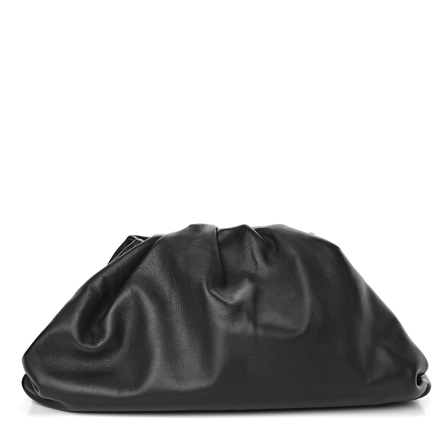 Smooth Butter Calf The Pouch Oversized Clutch Black