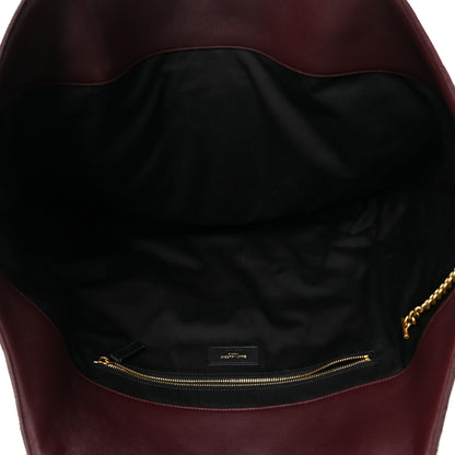 Saint Laurent Lambskin Quilted Maxi Icare Shopping Tote  Rouge Cabernet 6 of 11