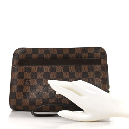 Louis Vuitton Damier Ebene Pochette Saint Louis Clutch 2 of 9