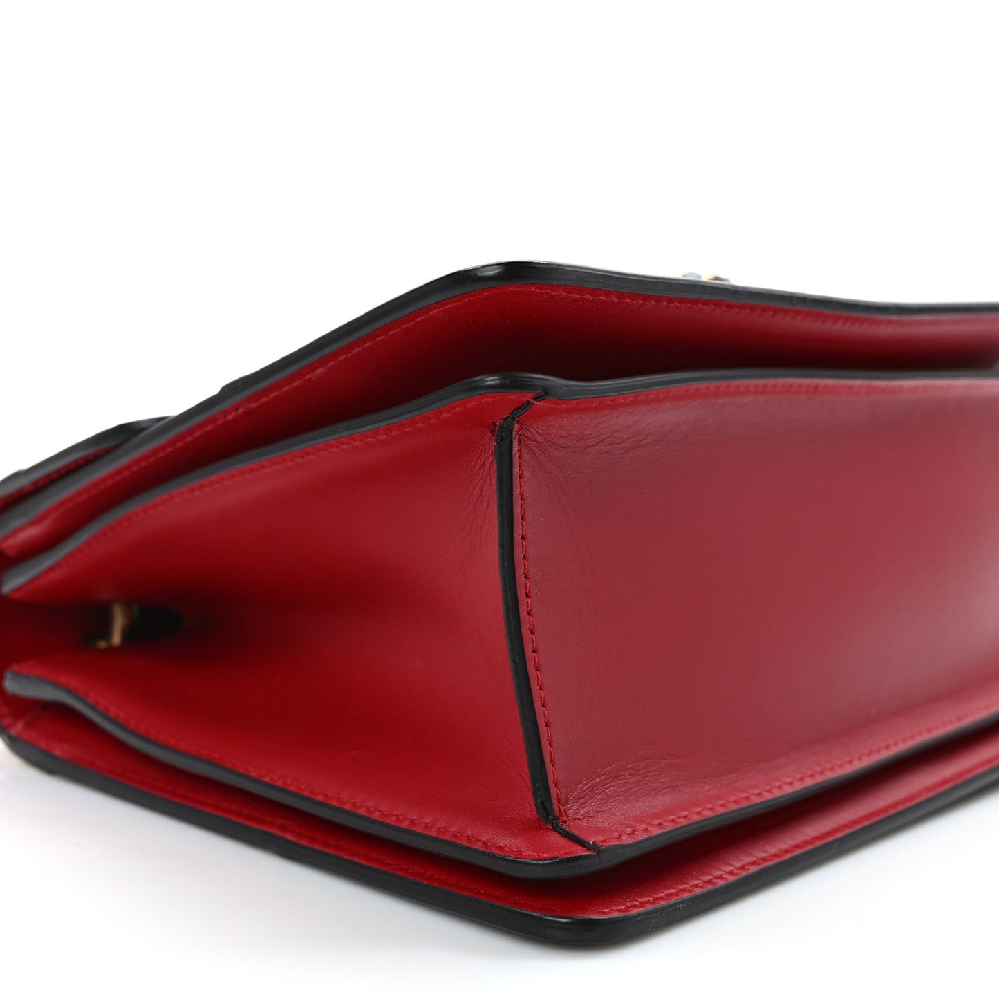 Calfskin Sylvie Web Small Queen Margaret Top Handle Bag Blue Agata Hibiscus Red Mystic White Sugar Pink