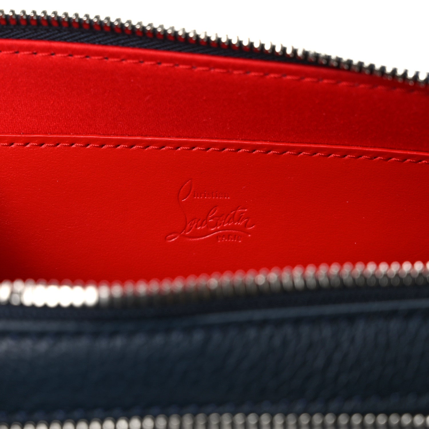 Christian Louboutin Empire Calfskin Gomme Spikes Loubitown Crossbody Loubi Navy 7 of 9