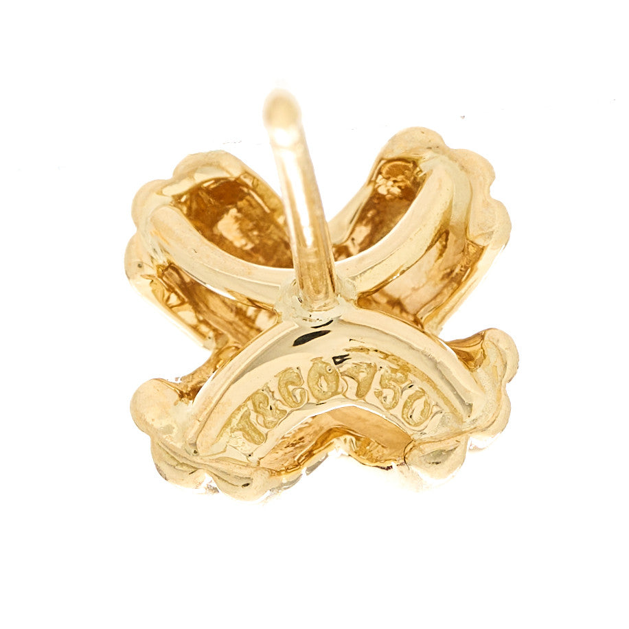 18K Yellow Gold Small Signature X Earrings