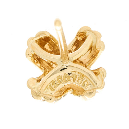 Tiffany 18K Yellow Gold Small Signature X Earrings 4 of 4