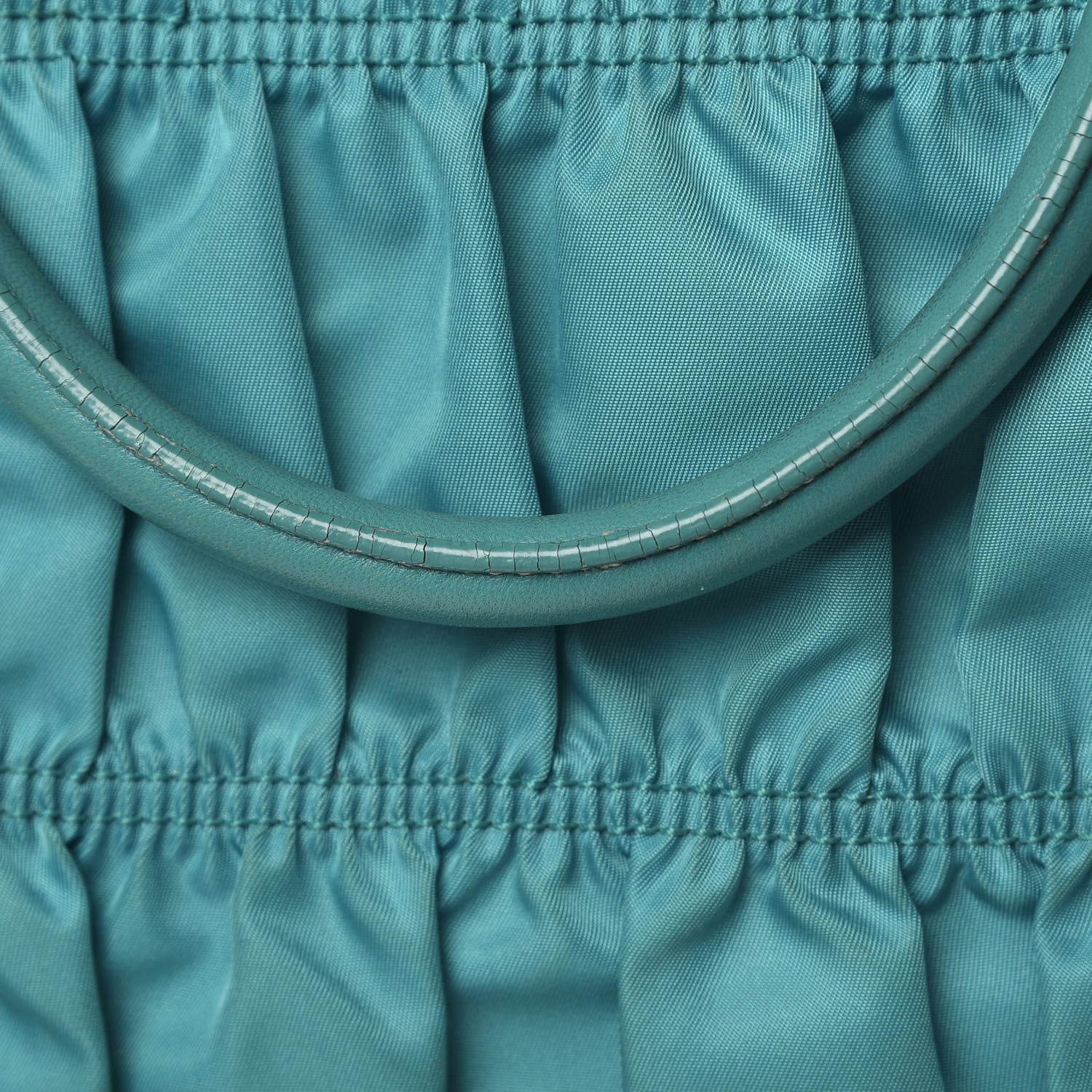 Prada Tessuto Nylon Gaufre Tote Turchese 16 of 24