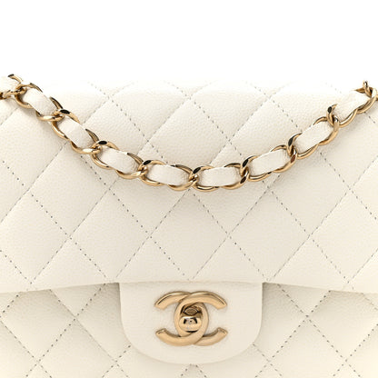 Chanel Caviar Quilted Small Double Flap White 8 of 10