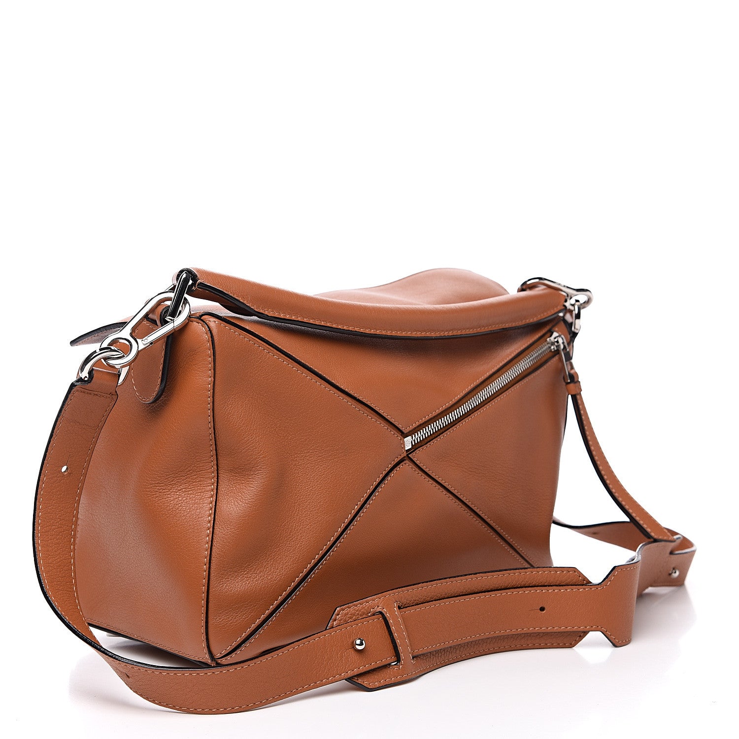 Loewe Calfskin Medium Puzzle Bag Tan 2 of 10