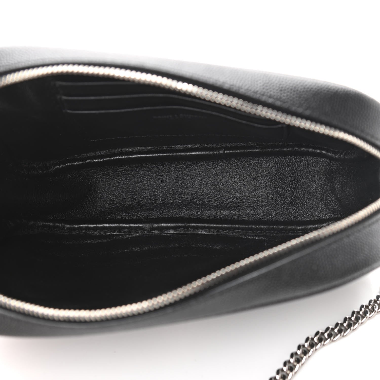 Saint Laurent Grain De Poudre Matelasse Monogram Mini Lou Camera Bag Black 5 of 11