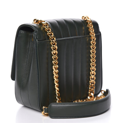 Saint Laurent Lambskin Matelasse Monogram Medium Vicky Chain Bag Algae 3 of 10