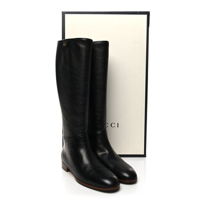 Gucci Calfskin Piuma Lux Energy High Boots 39.5 Black 9 of 9