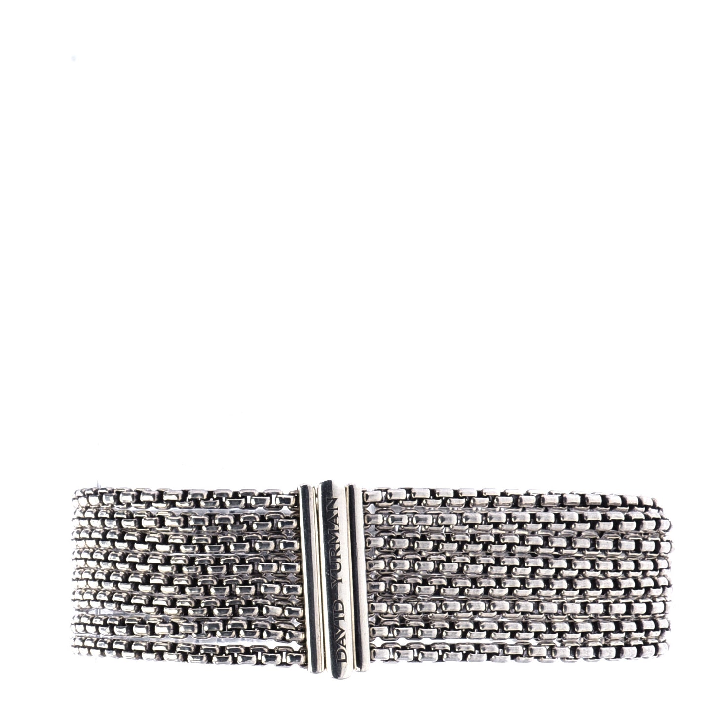 Sterling Silver Multi-Row Box Chain Bracelet