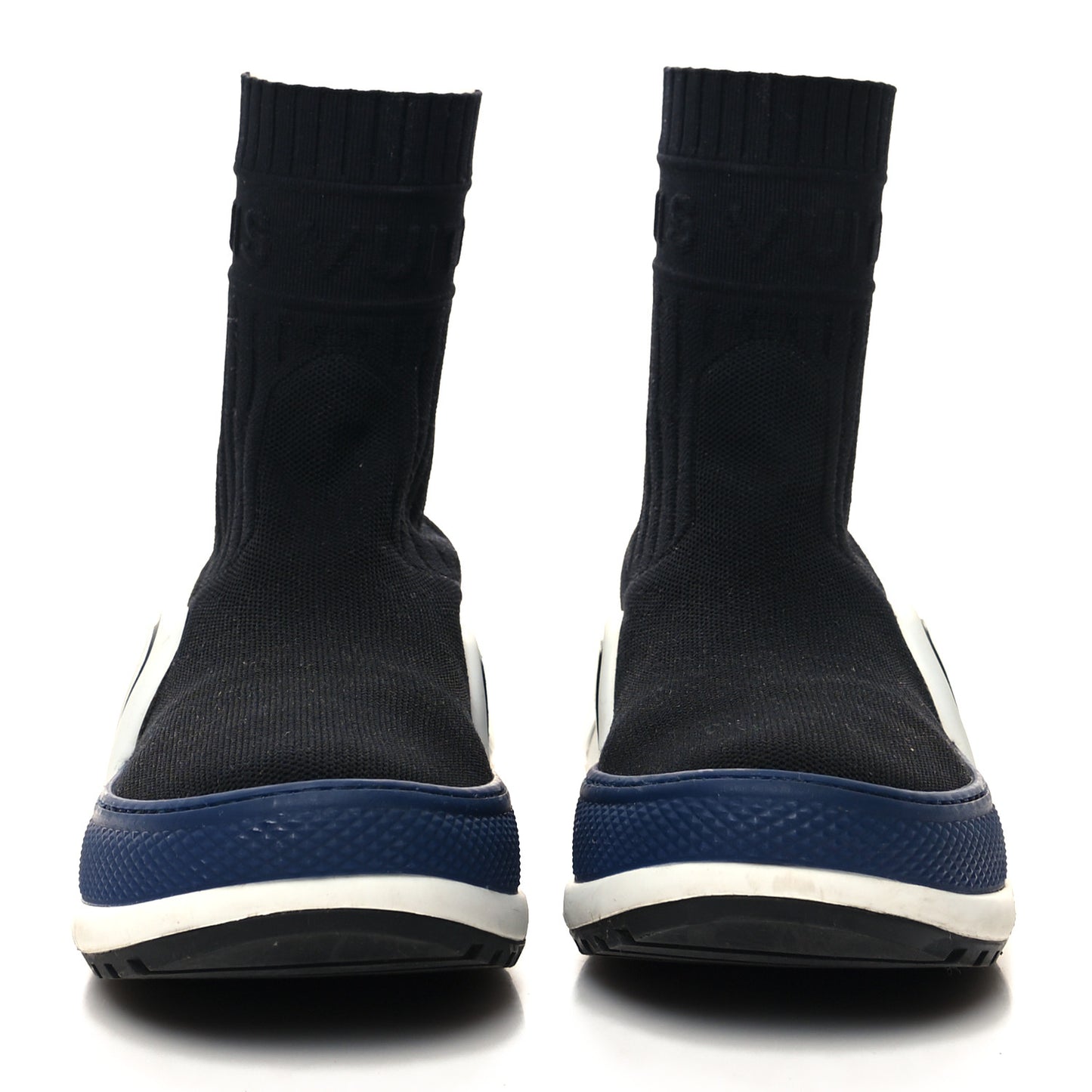 Stretch Textile LV Archlight Sneaker Boots 37 Black Blue