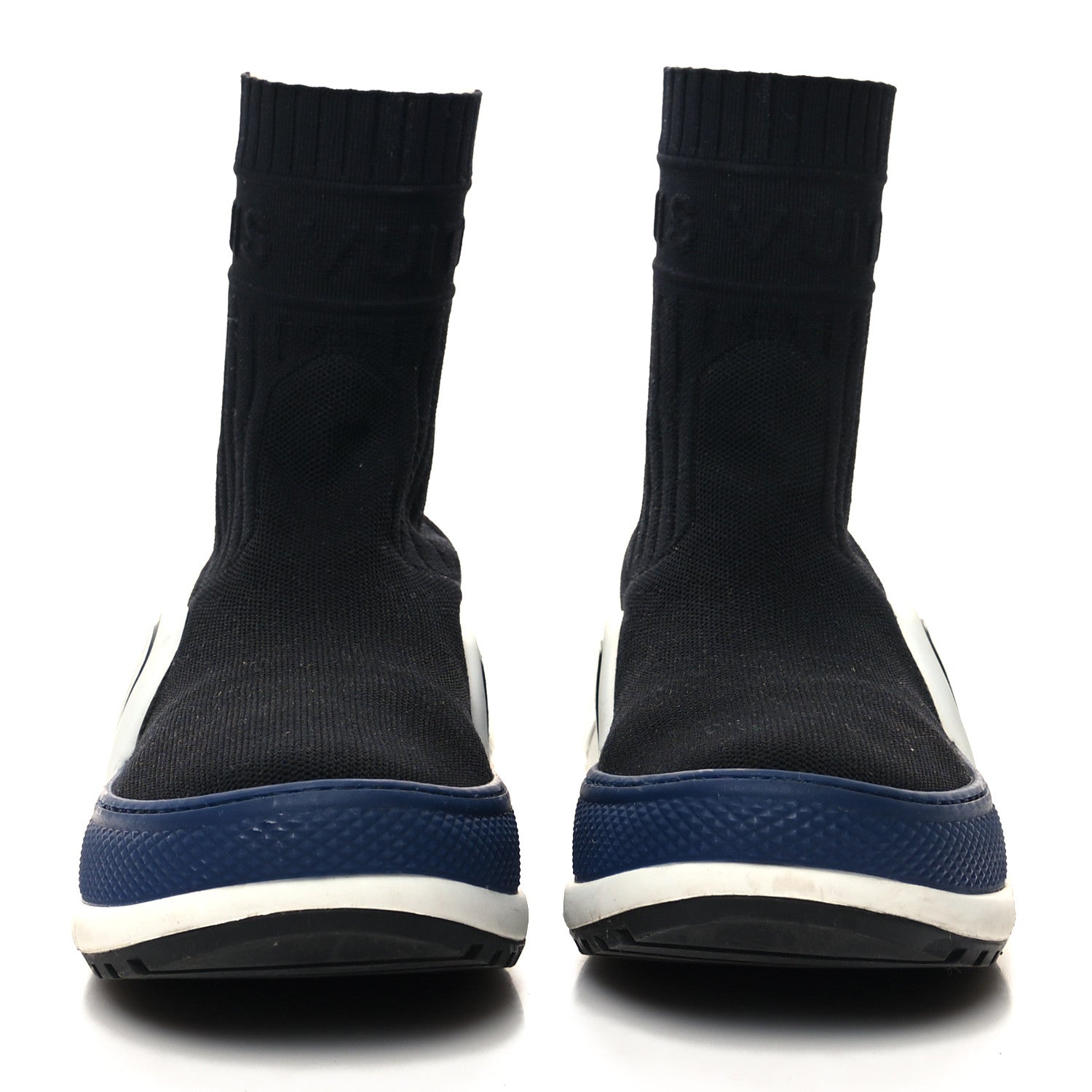 Louis Vuitton Stretch Textile LV Archlight Sneaker Boots 37 Black Blue 2 of 10