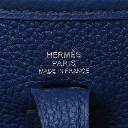 Hermes Taurillon Clemence Amazone Evelyne TPM Blue Saphir Blue Indigo 6 of 10