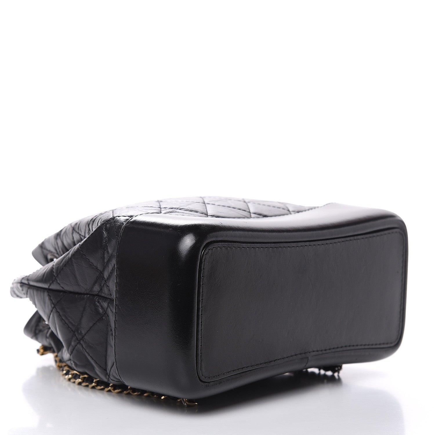 Chanel Aged Calfskin Quilted Small Gabrielle Backpack Black 4 of 11