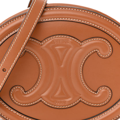 Celine Smooth Calfskin Cuir Triomphe Oval Bag Tan 8 of 10
