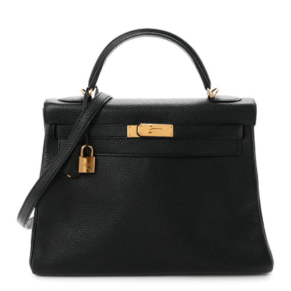 Hermes Togo Kelly Retourne 32 Black 1 of 11