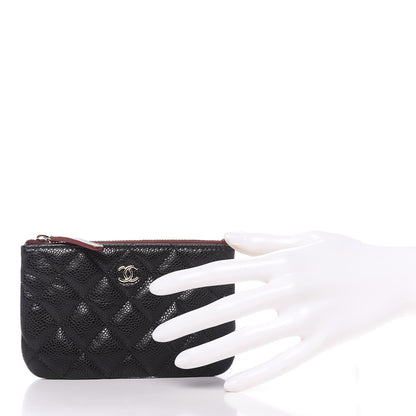 Chanel Caviar Quilted Small Cosmetic Case Black 2 of 11