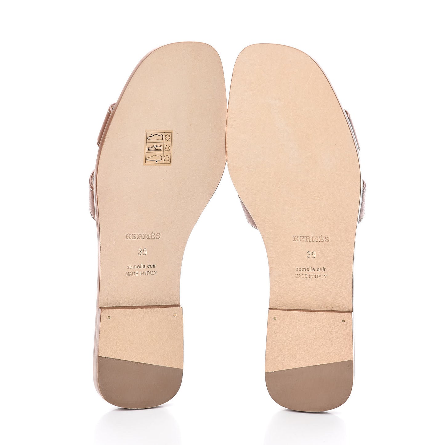 Box Calfskin Oran Sandals 39 Gold