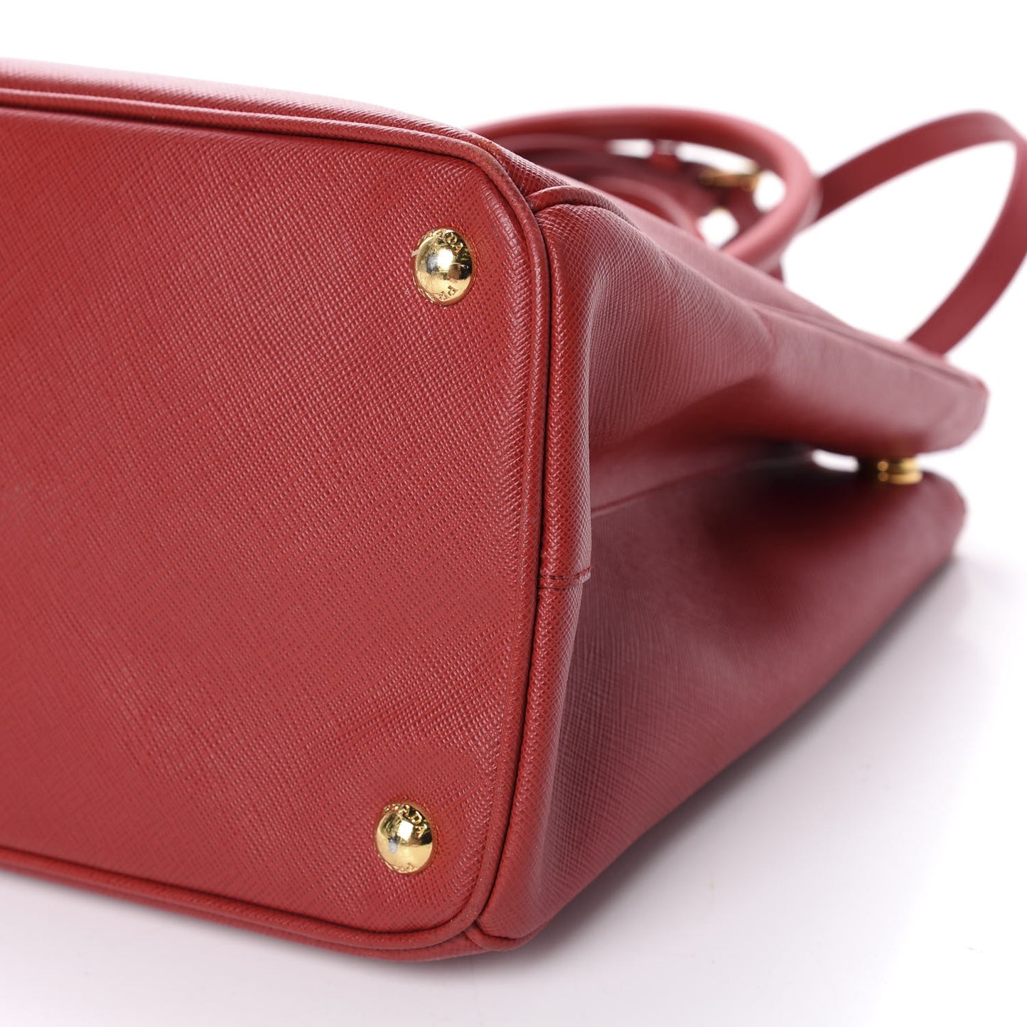 Saffiano Medium Galleria Double Zip Tote Fuoco