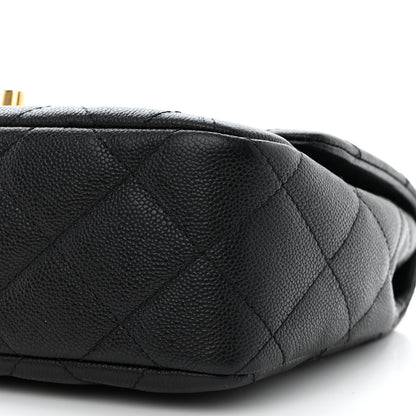 Chanel Caviar Quilted Sweetheart Flap Black 10 of 11