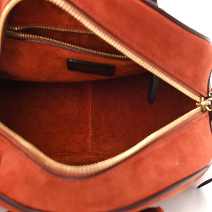 Jimmy Choo Suede Small Varenne Bowling Bag Brown 4 of 9