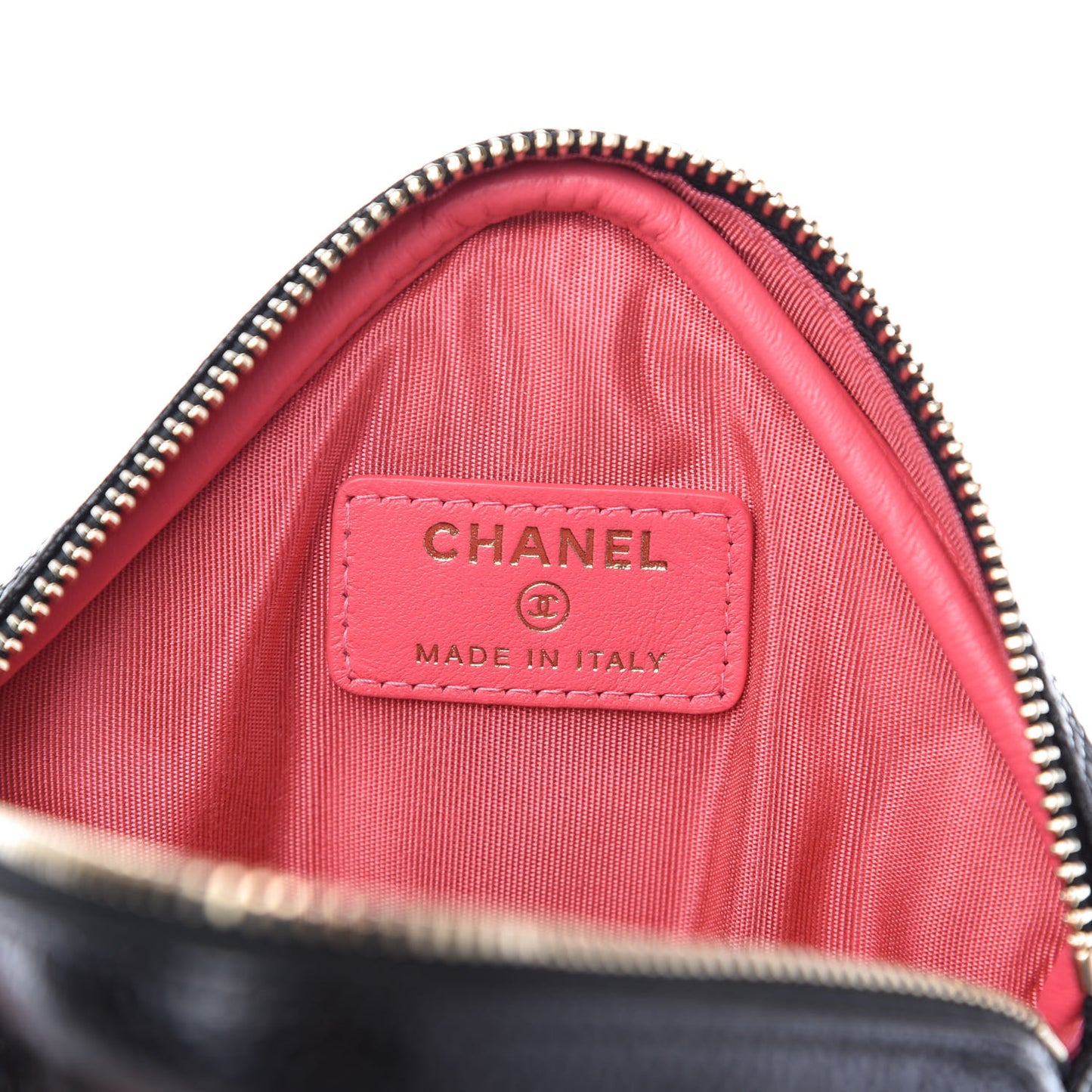 Caviar Quilted Coin Purse Belt Bag Black
