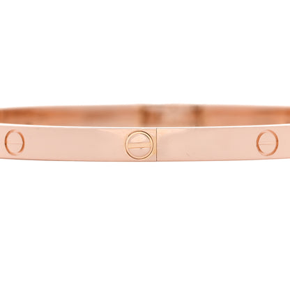 Cartier 18K Pink Gold Small LOVE Bracelet 17 3 of 7