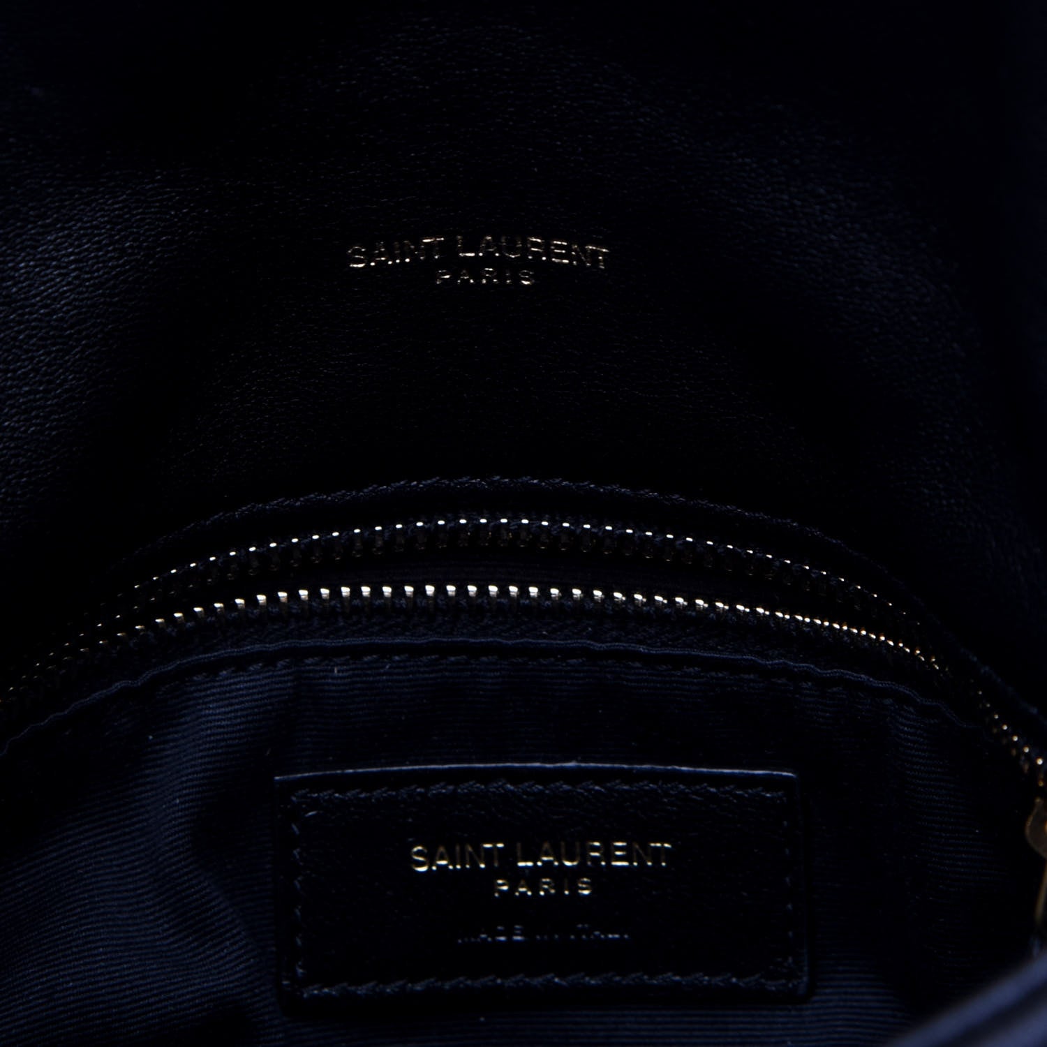 Saint Laurent Lambskin Quilted Toy Loulou Puffer Monogram Chain Satchel Black 14 of 23