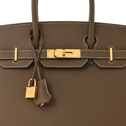 Hermes Epsom Birkin Sellier 30 Etoupe 8 of 15