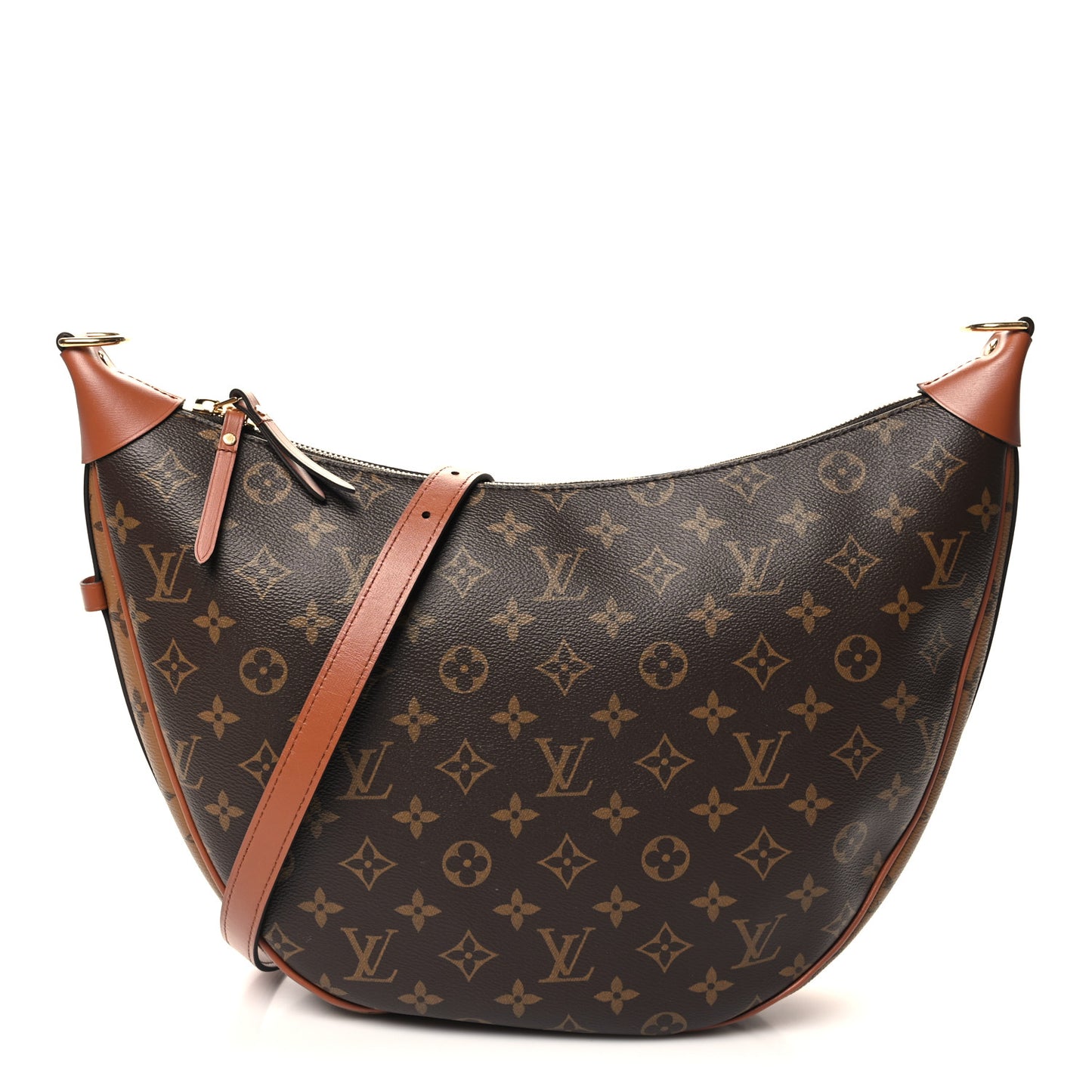 Reverse Monogram Loop Hobo