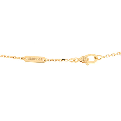 Van Cleef & Arpels 18K Yellow Gold Mother of Pearl Vintage Alhambra Pendant Necklace 5 of 6